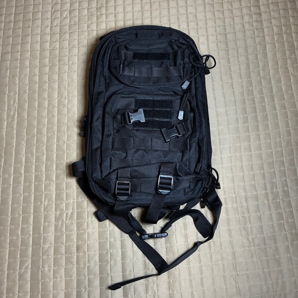 Fieldline Tactical Surge Hydration Backpack Black Molle Daypack Hiking Rucksack